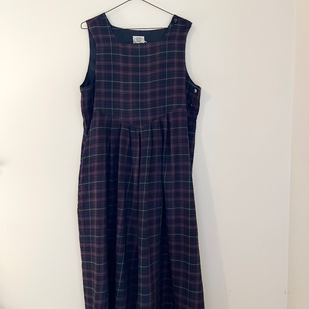 Laura Ashley Vintage Plaid Dress
